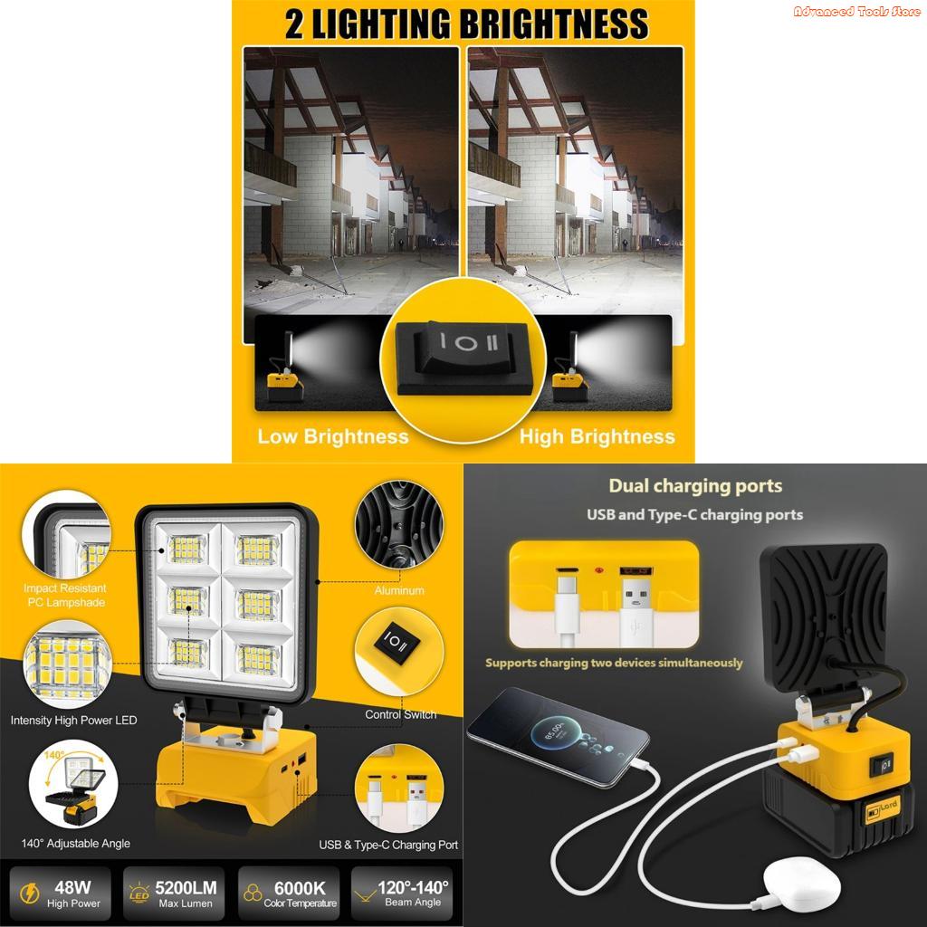 Outdoor Lighting Jobs - Luce inondazione a LED ricaricabile con