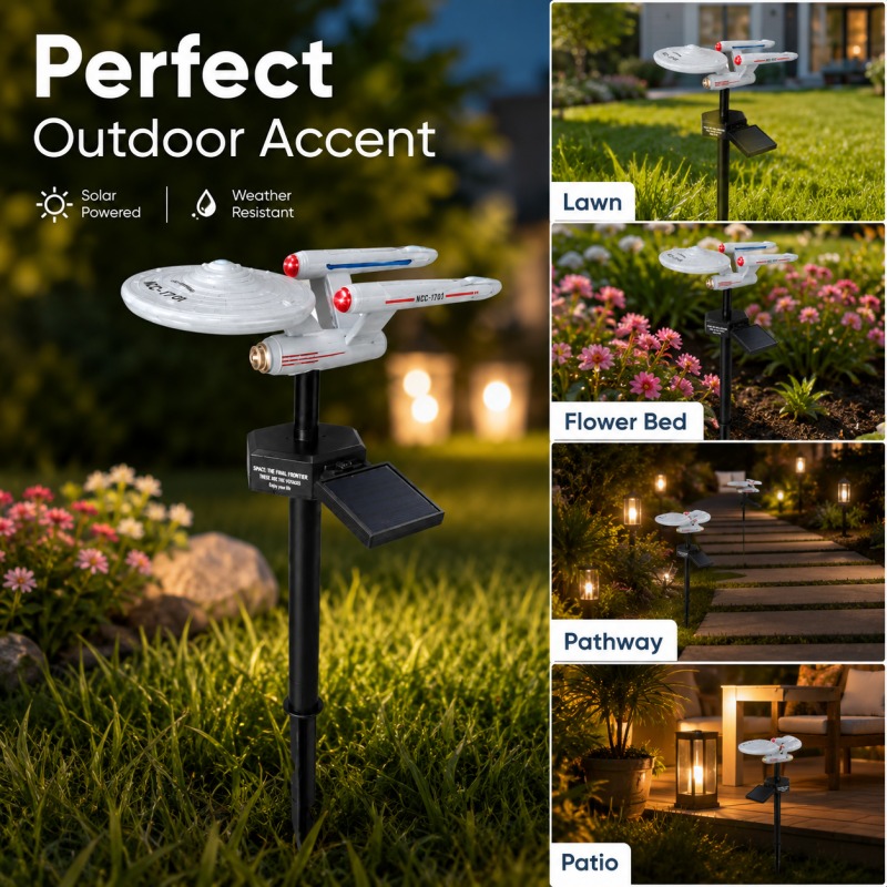Halo Outdoor Lighting - Lampada Solare da Giardino Star Trek