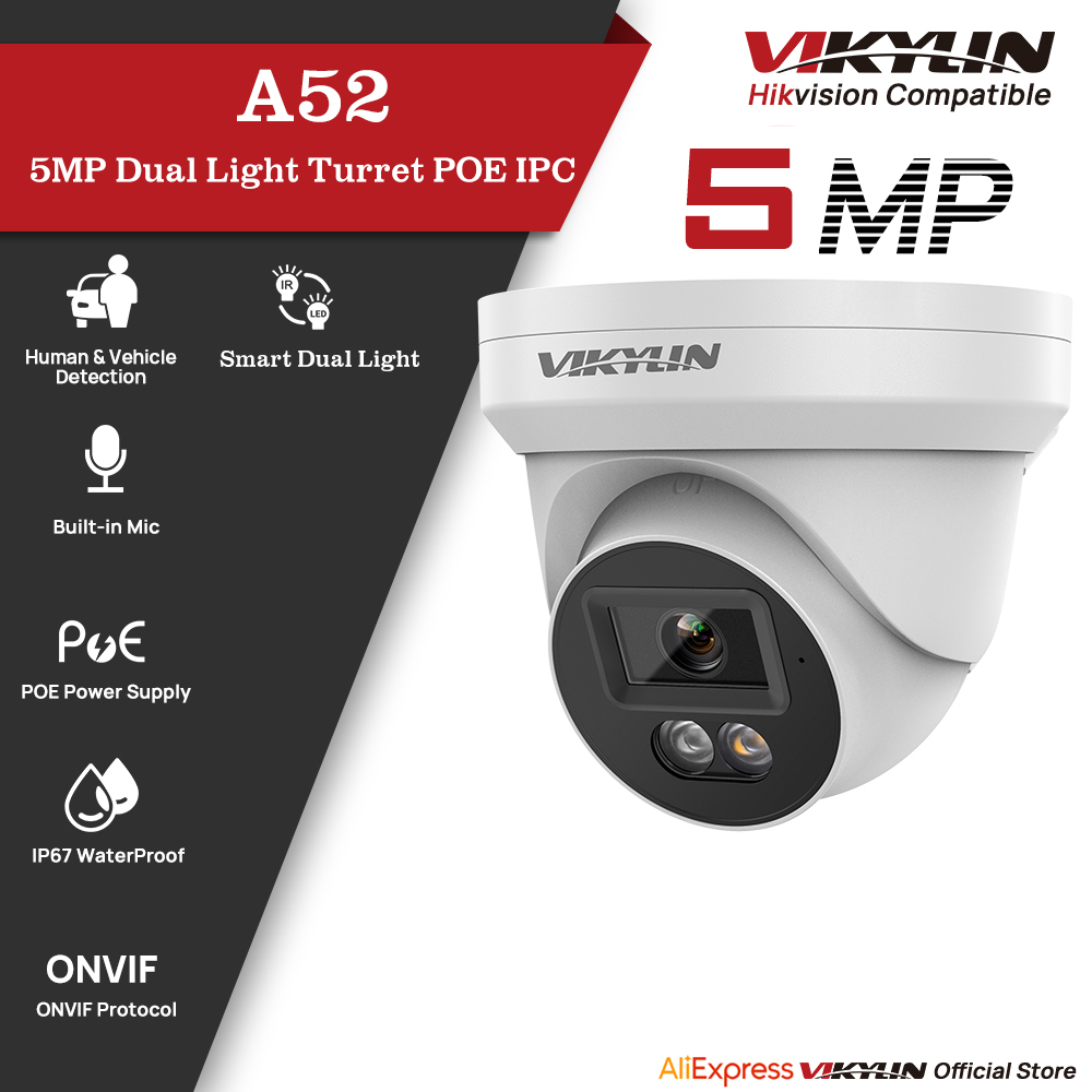 Outdoor Lighting Mains Powered - Telecamera di Sicurezza IP VIKYLIN 5MP