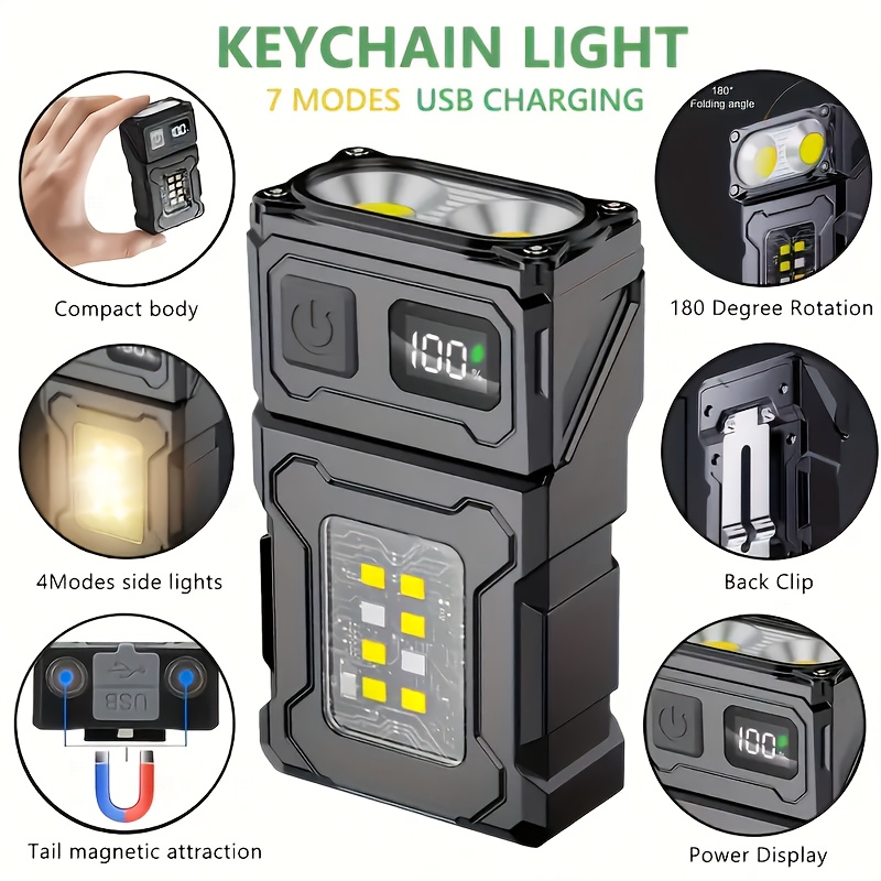 Outdoor Lighting Beacon - Mini torcia tascabile a LED ricaricabile