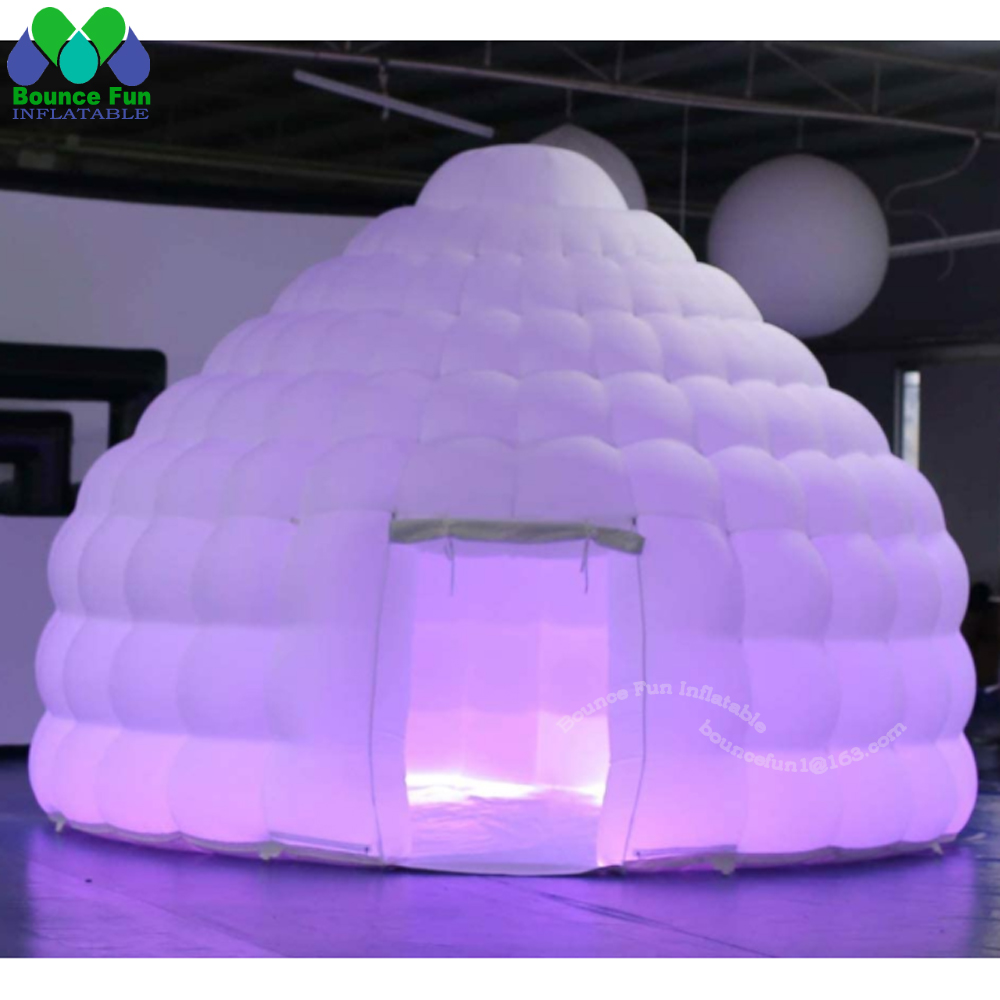 Outdoor Lighting Rental - Tenda gonfiabile bianca della cupola dell'igloo