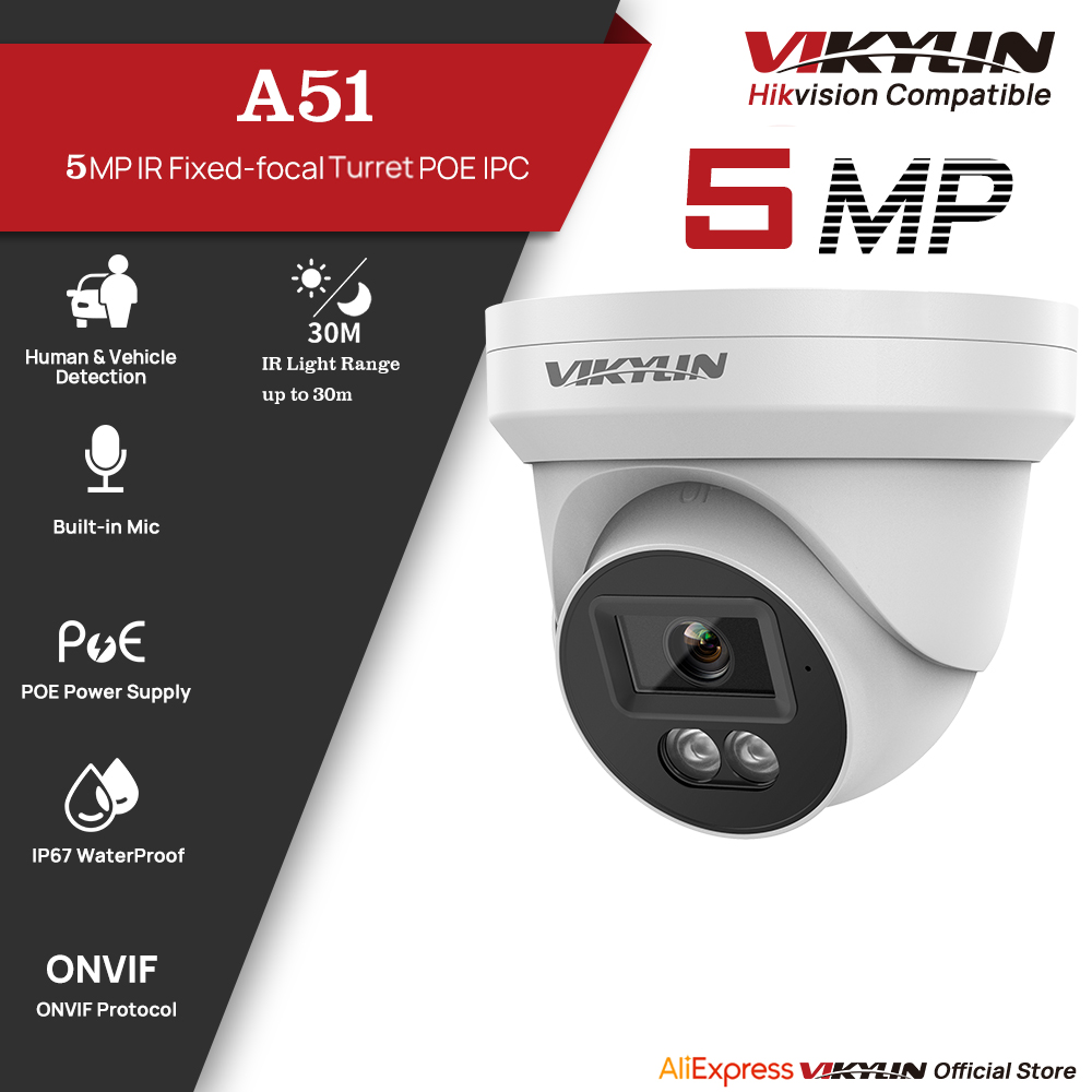 Outdoor Lighting Mains Powered - Telecamera di Sicurezza IP VIKYLIN 5MP