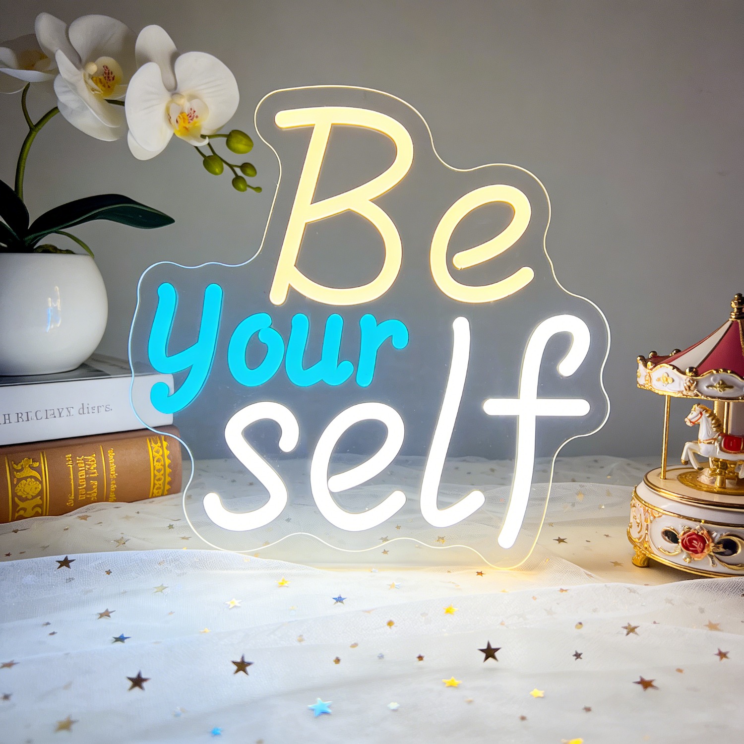 Outdoor Lighting Quotes - Insegna al Neon LED 'Be Yourself'