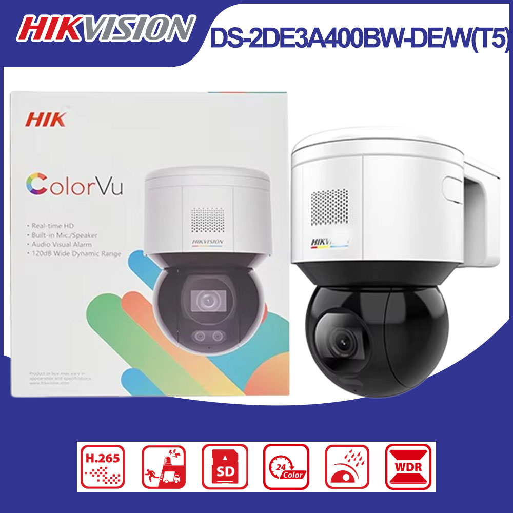 Outdoor Lighting Mains Powered - Hikvision DS-2DE3A400BW-DE/W(T5) Telecamera IP PTZ Wi-Fi