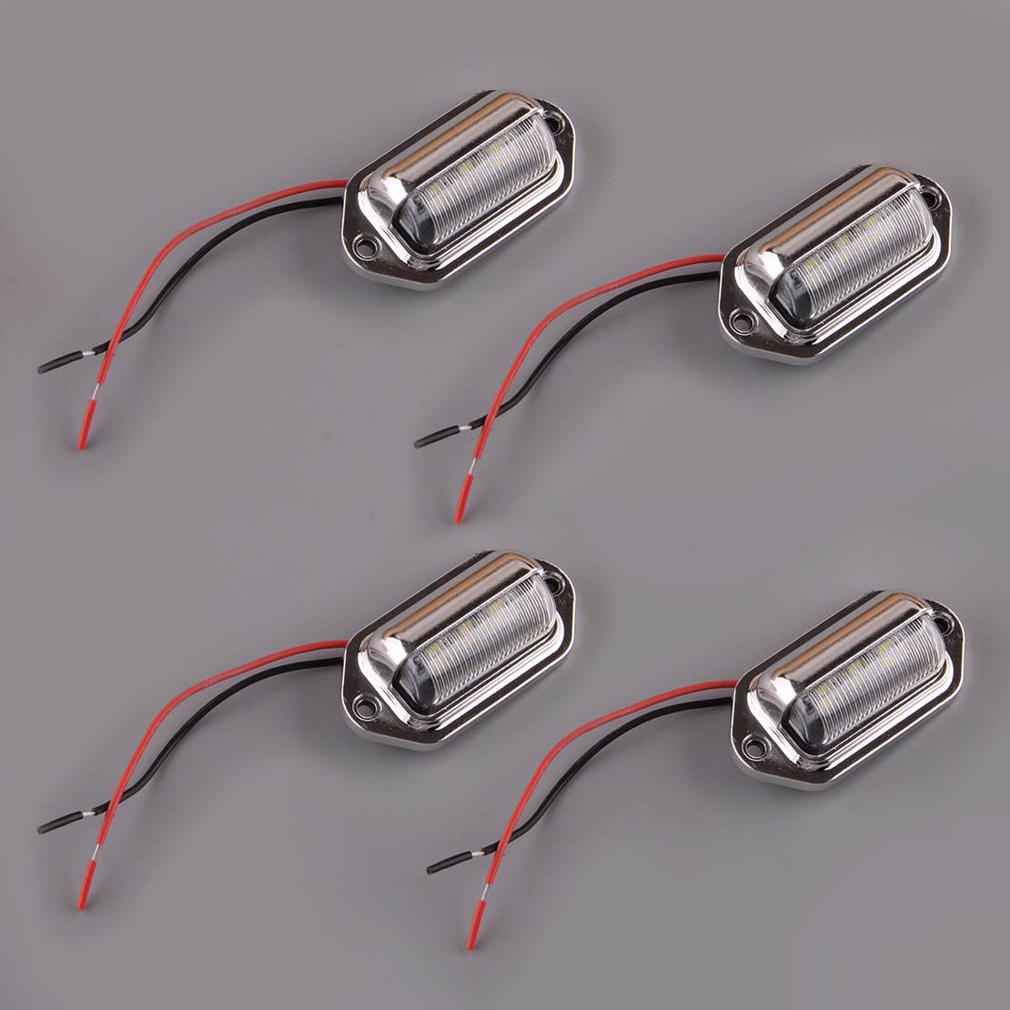 Outdoor Lighting Deck - 4 Pezzi Luci LED Impermeabili per