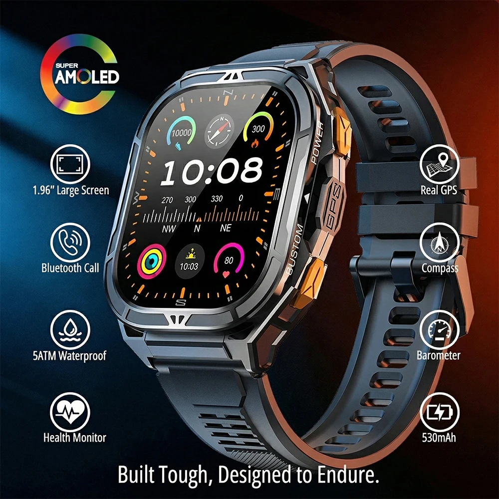 Outdoor Lighting Deck - Smartwatch AMOLED di Lusso con GPS