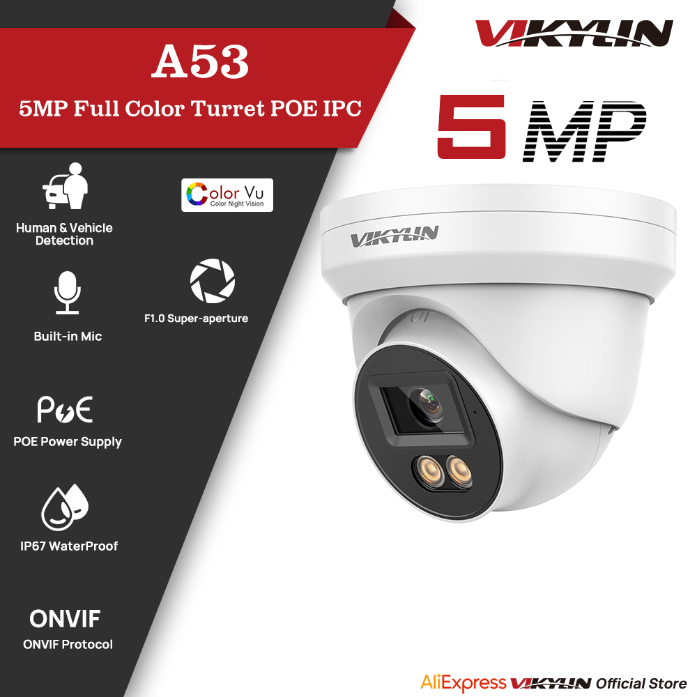 Outdoor Lighting Mains Powered - Telecamera di Sicurezza IP VIKYLIN 5MP