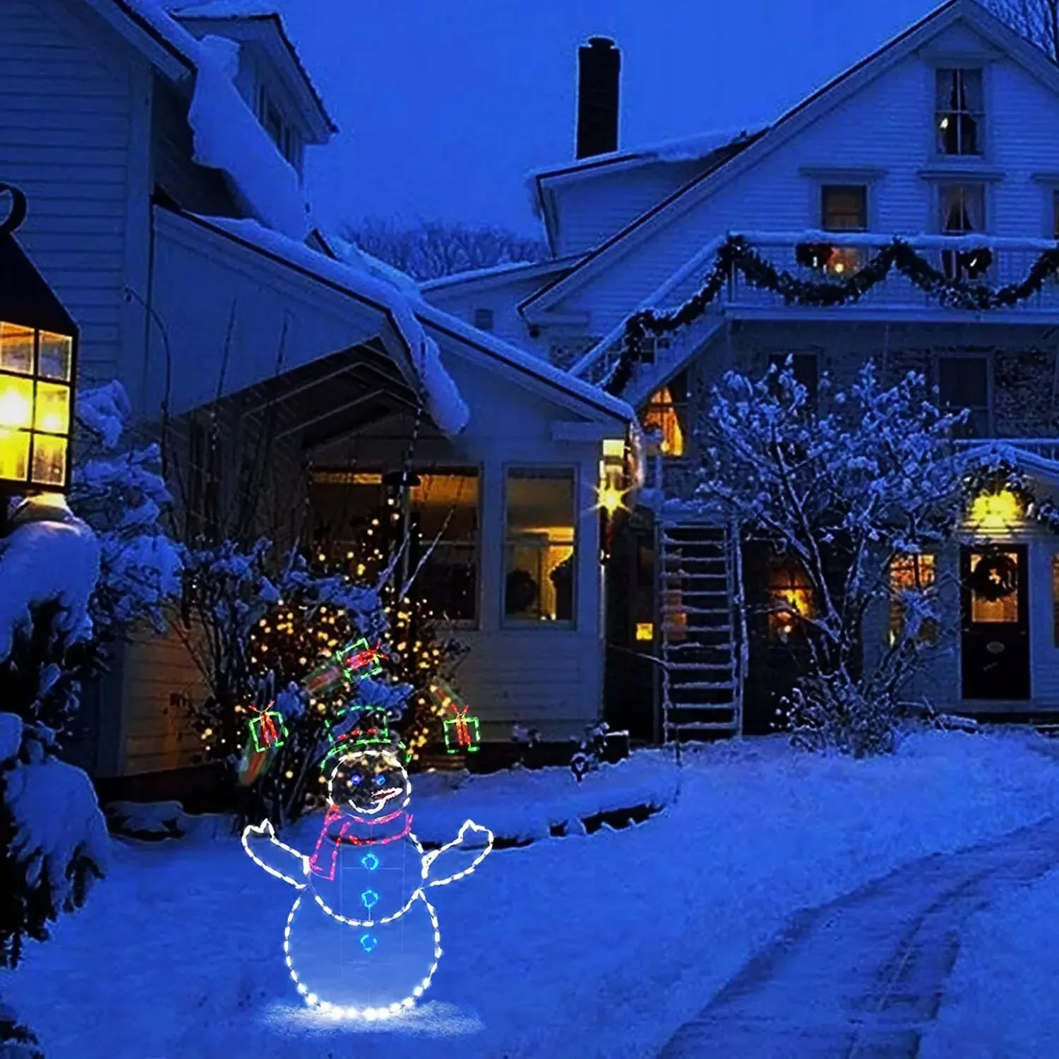 Palla di neve animata Luce LED - Xmas Outdoor Lighting Decorations recensione e prezzo