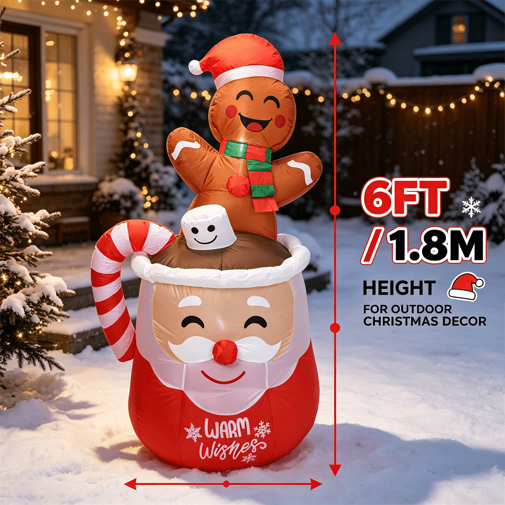 Decorazione Natalizia Gonfiabi - Xmas Outdoor Lighting Decorations recensione e prezzo