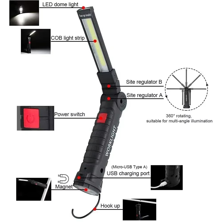 Torcia LED portatile con ganci - Outdoor Lighting Lanterns recensione e prezzo