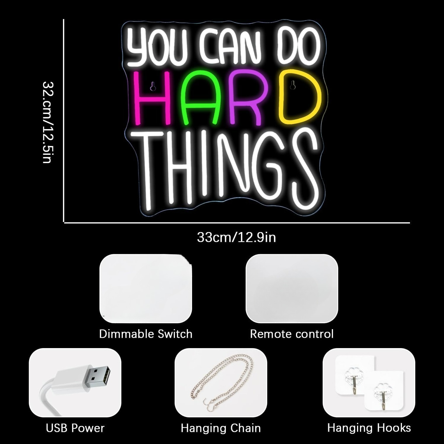 Insegna al Neon 'You Can Do Ha - Outdoor Lighting Quotes recensione e prezzo