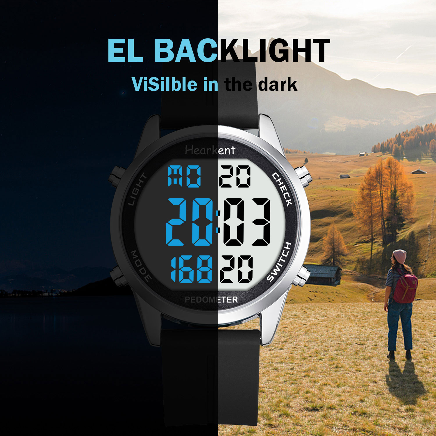 Hearkent Pedometro Orologio da - Outdoor Lighting Deck recensione e prezzo