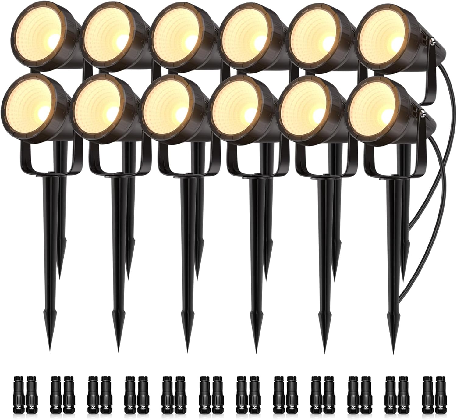 Kit di 12 Faretti Impermeabili - Outdoor Lighting Kit With Transformer recensione e prezzo
