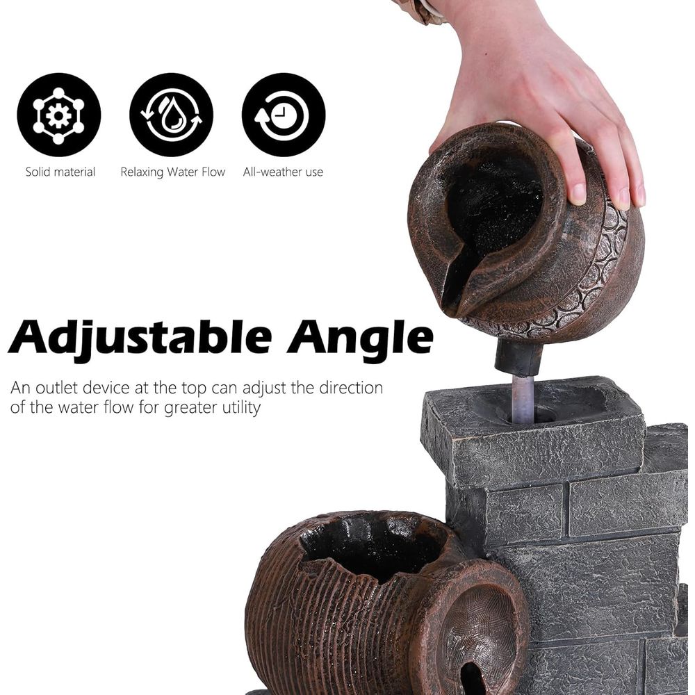 Fontana a Cascata a 6 Livelli  - Outdoor Lighting Deck recensione e prezzo