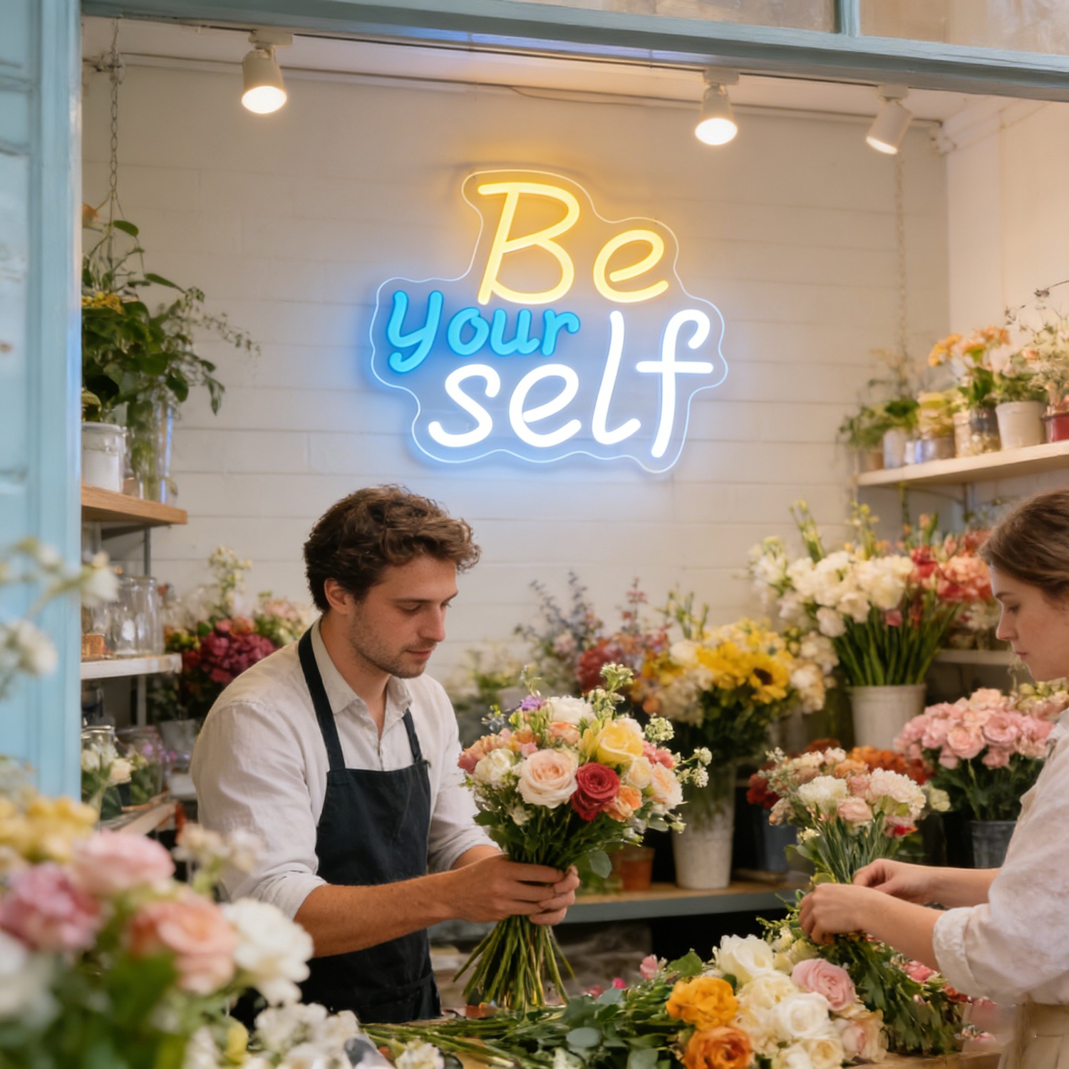 Insegna al Neon LED 'Be Yourse - Outdoor Lighting Quotes recensione e prezzo