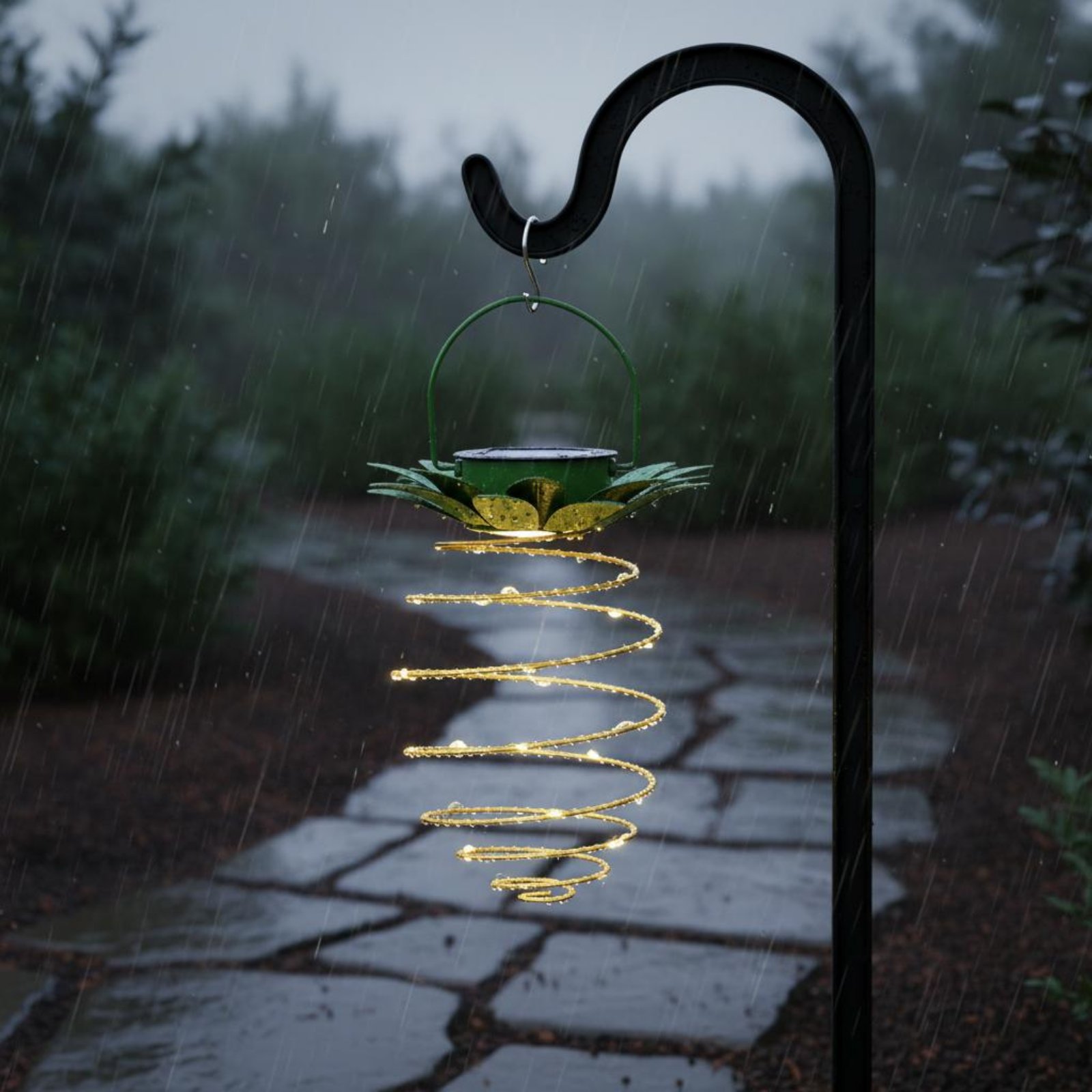 2 Pezzi Lampada Solare a Forma - Outdoor Lighting And Landscape recensione e prezzo