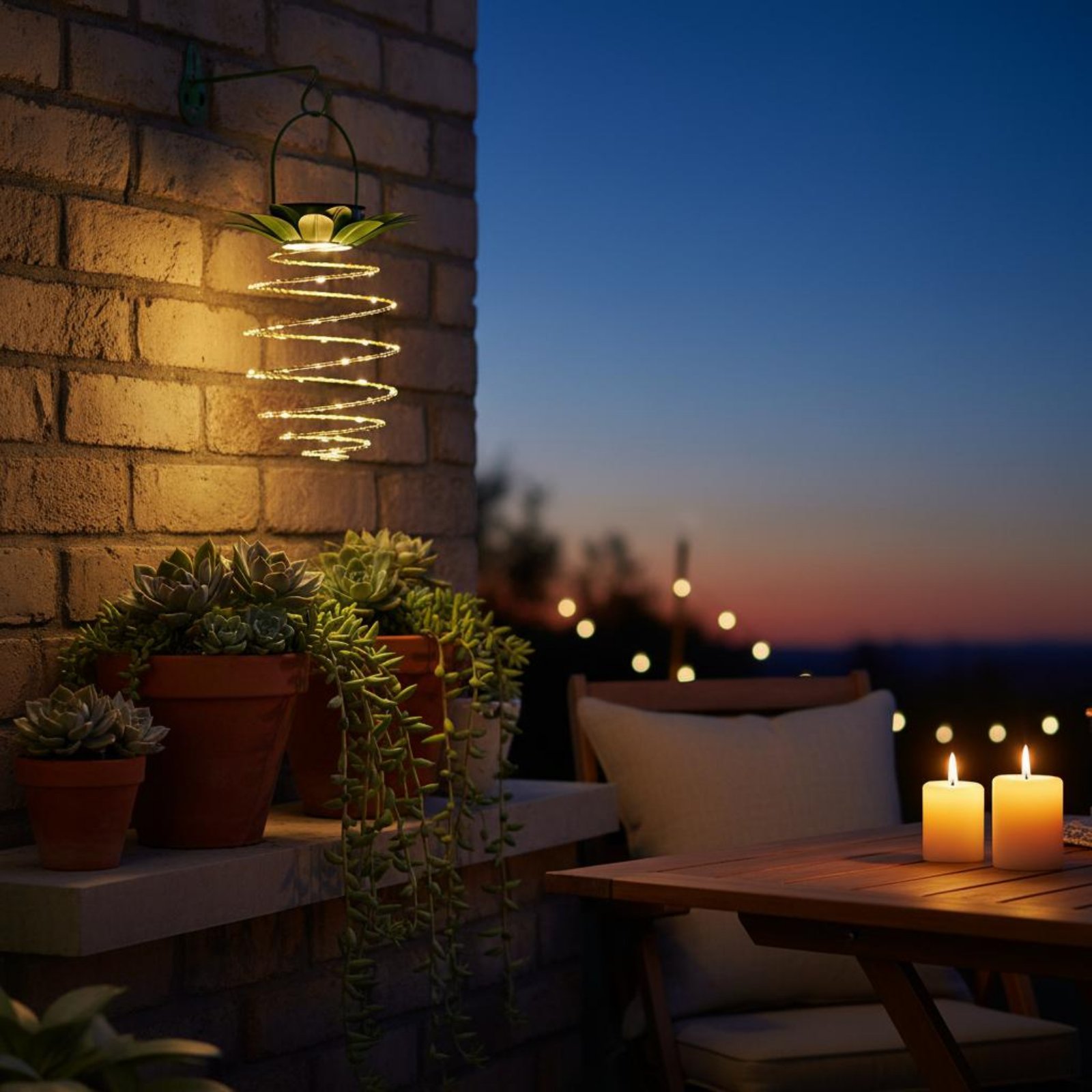 2 Pezzi Lampada Solare a Forma - Outdoor Lighting And Landscape recensione e prezzo