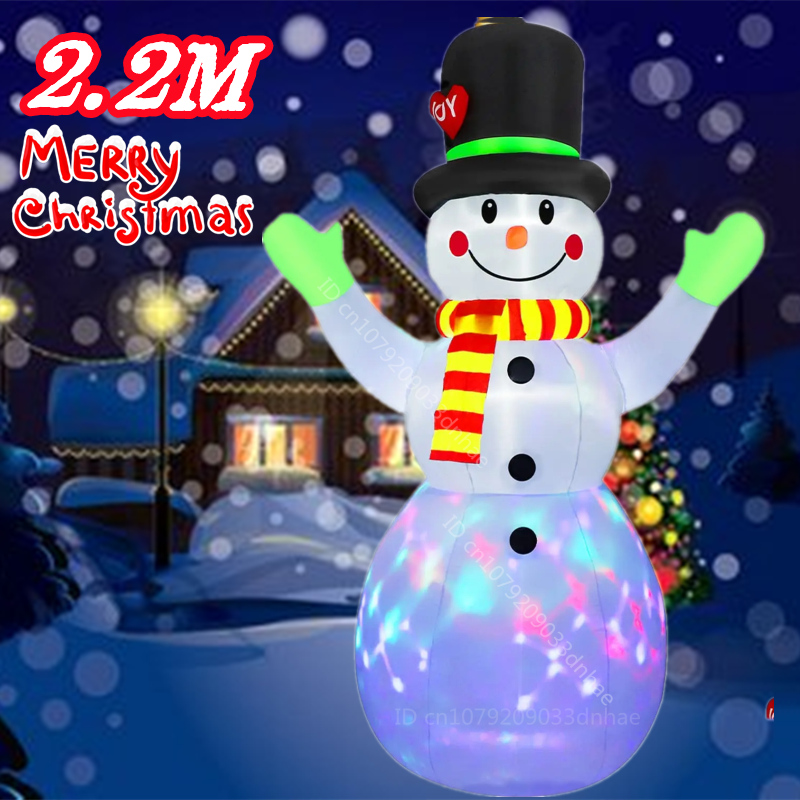 Pupazzo di Neve Gonfiabile Nat - Xmas Outdoor Lighting Decorations recensione e prezzo