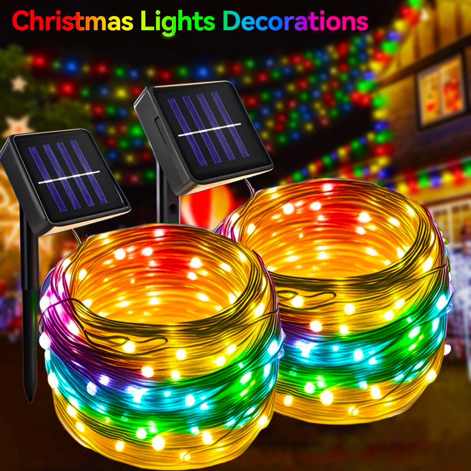 Luci natalizie solari per este - Xmas Outdoor Lighting Decorations recensione e prezzo