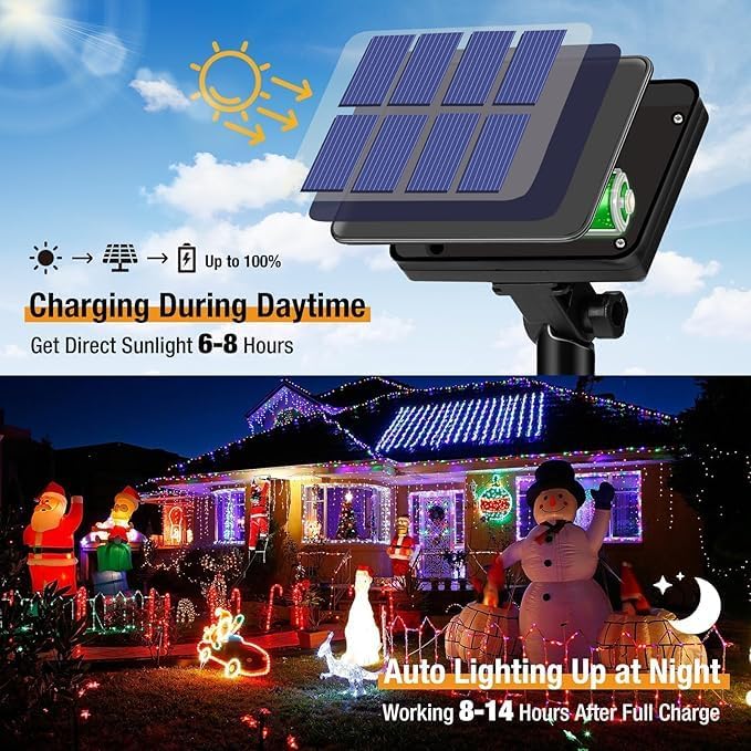 Luci natalizie solari per este - Xmas Outdoor Lighting Decorations recensione e prezzo