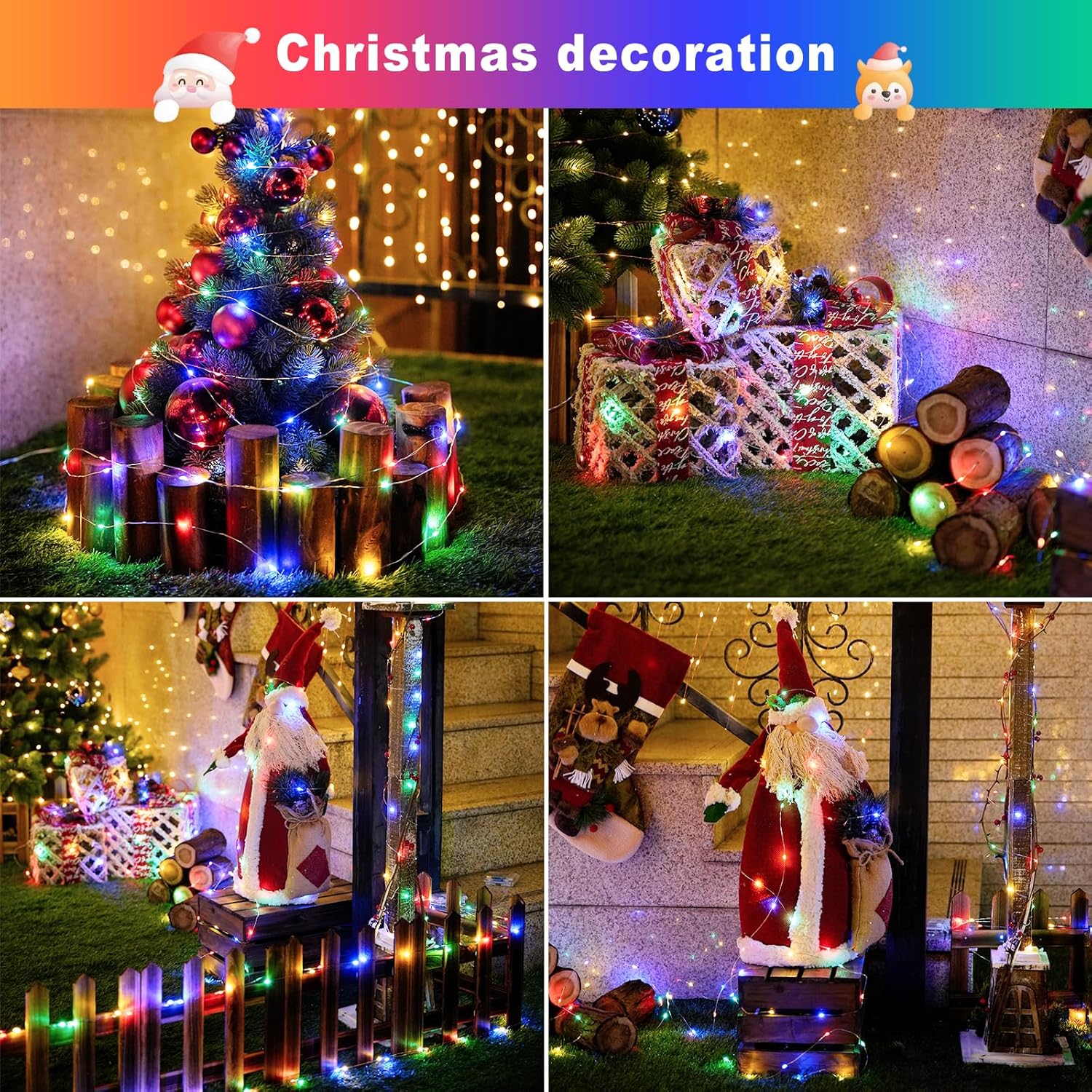 Luci natalizie solari per este - Xmas Outdoor Lighting Decorations recensione e prezzo