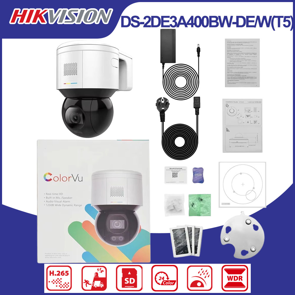 Hikvision DS-2DE3A400BW-DE/W(T - Outdoor Lighting Mains Powered recensione e prezzo