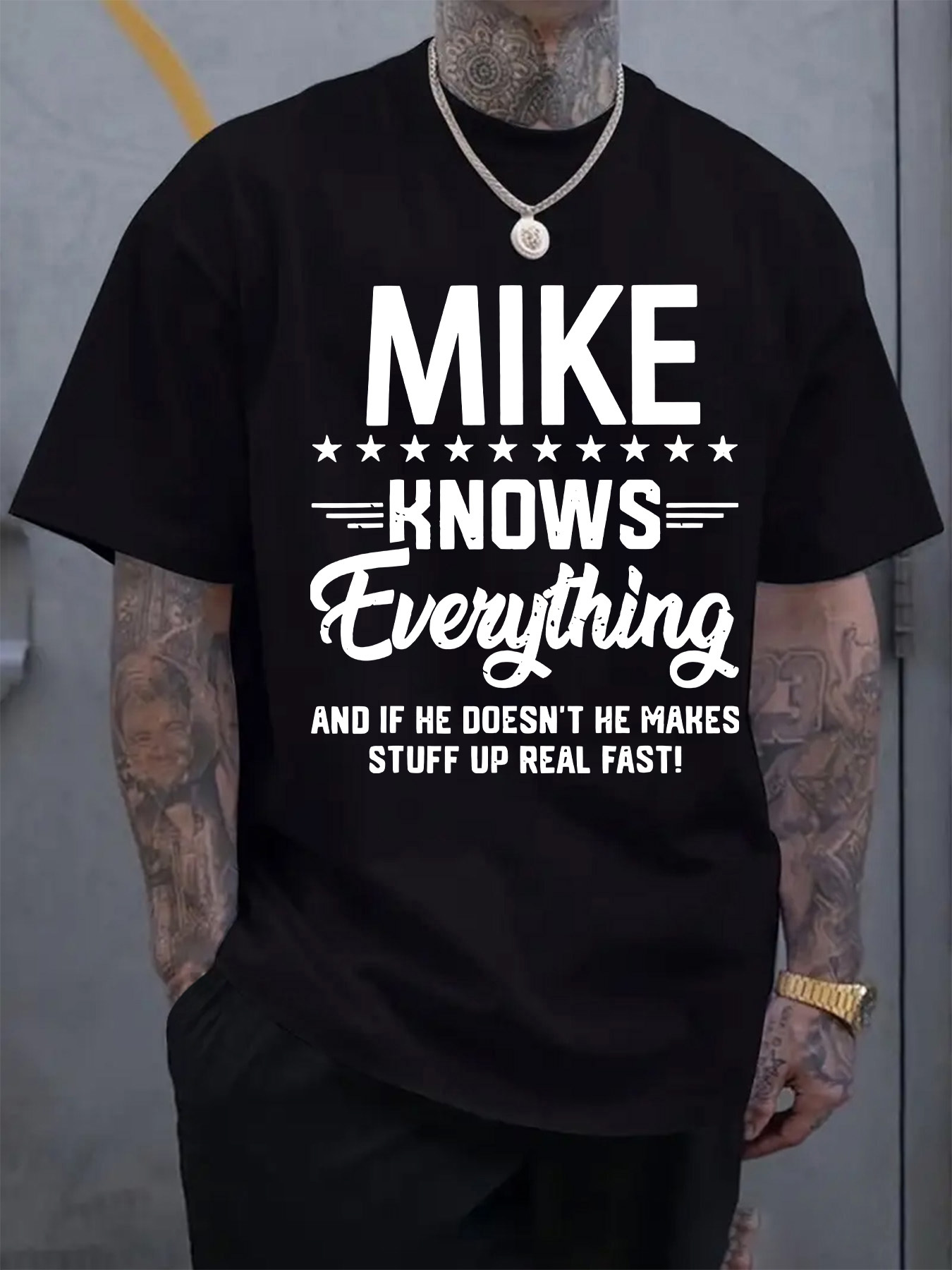 T-shirt da uomo con grafica e  - Outdoor Lighting Quotes recensione e prezzo