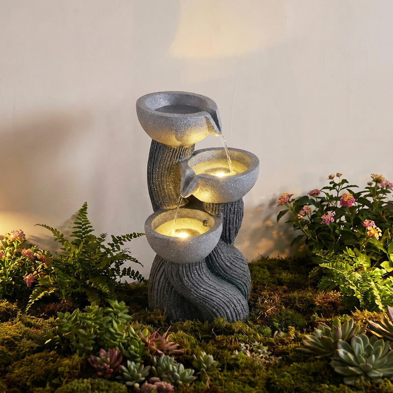 Fontana d'Acqua a 3 Livelli pe - Outdoor Lighting Deck recensione e prezzo
