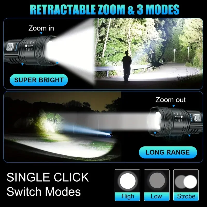 Torcia tattica a LED 2000LM To - Outdoor Lighting Permanent recensione e prezzo