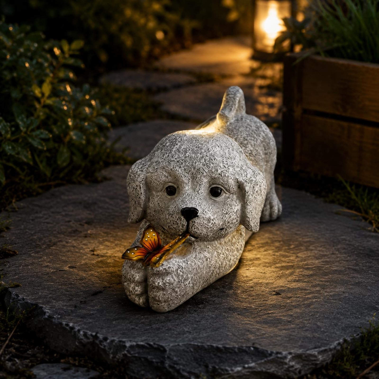 Statua di cane solare in resin - Outdoor Lighting Wire recensione e prezzo