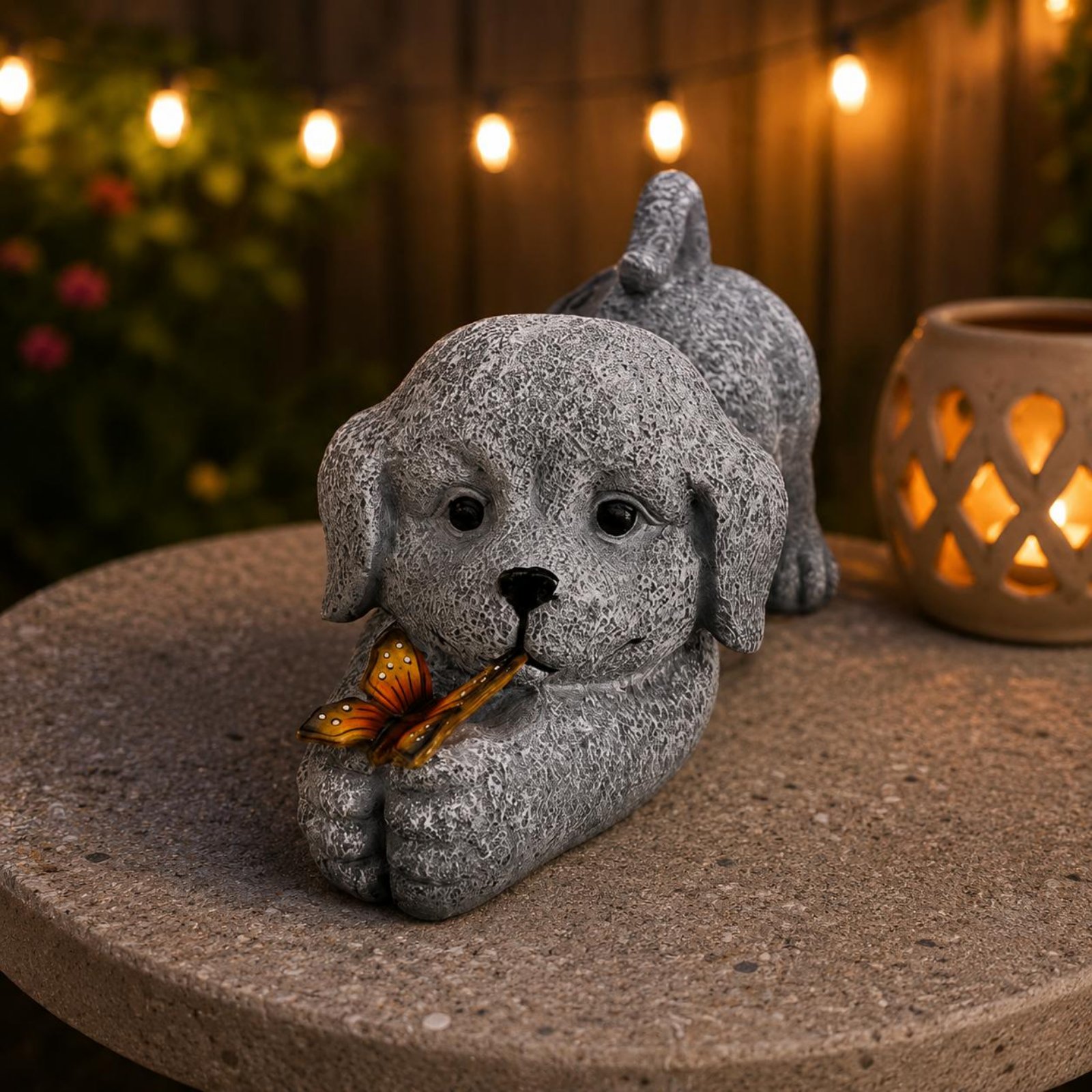 Statua di cane solare in resin - Outdoor Lighting Wire recensione e prezzo