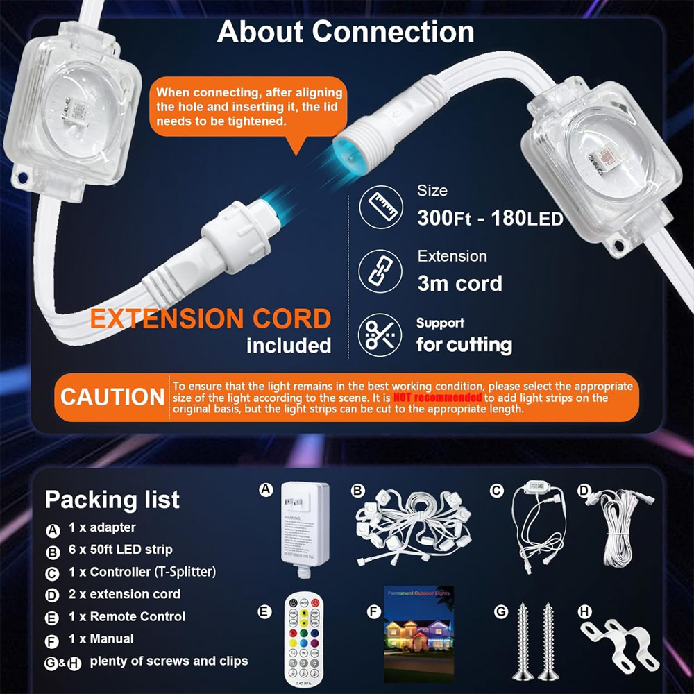 Luci Permanenti da Esterno per - Outdoor Lighting Permanent recensione e prezzo