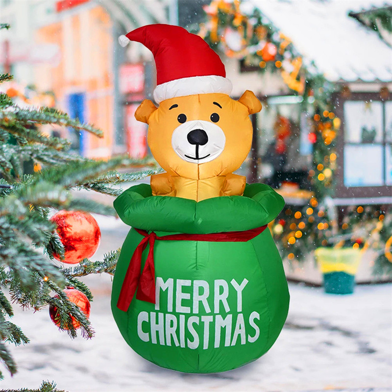 5FT natale gonfiabile decorazi - Xmas Outdoor Lighting Decorations recensione e prezzo
